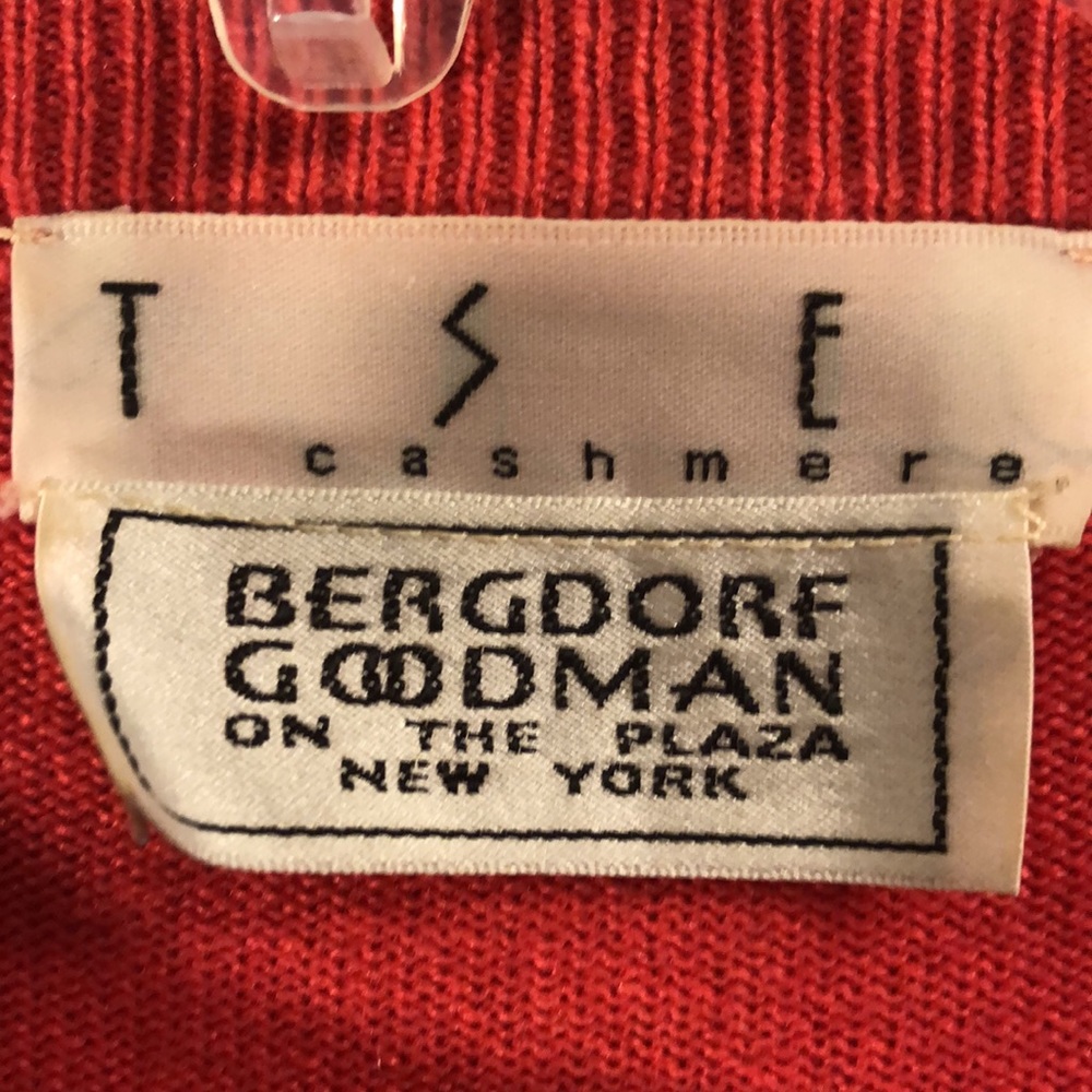 TSE Cashmere Bergdorf Goodman silk blend short sleeve sweater - Picture 4 of 6
